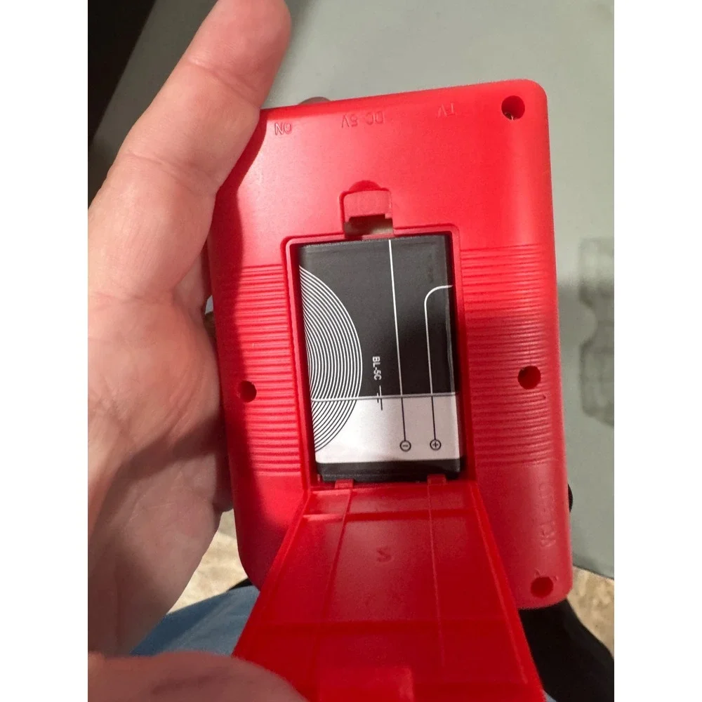 Retro Handheld Game Console Plus Red Portable Video‎ Game Player Rechargeable